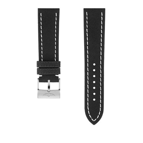 breitling anthracite military strap 23 20mm|Anthracite Military Calfskin Leather Strap .